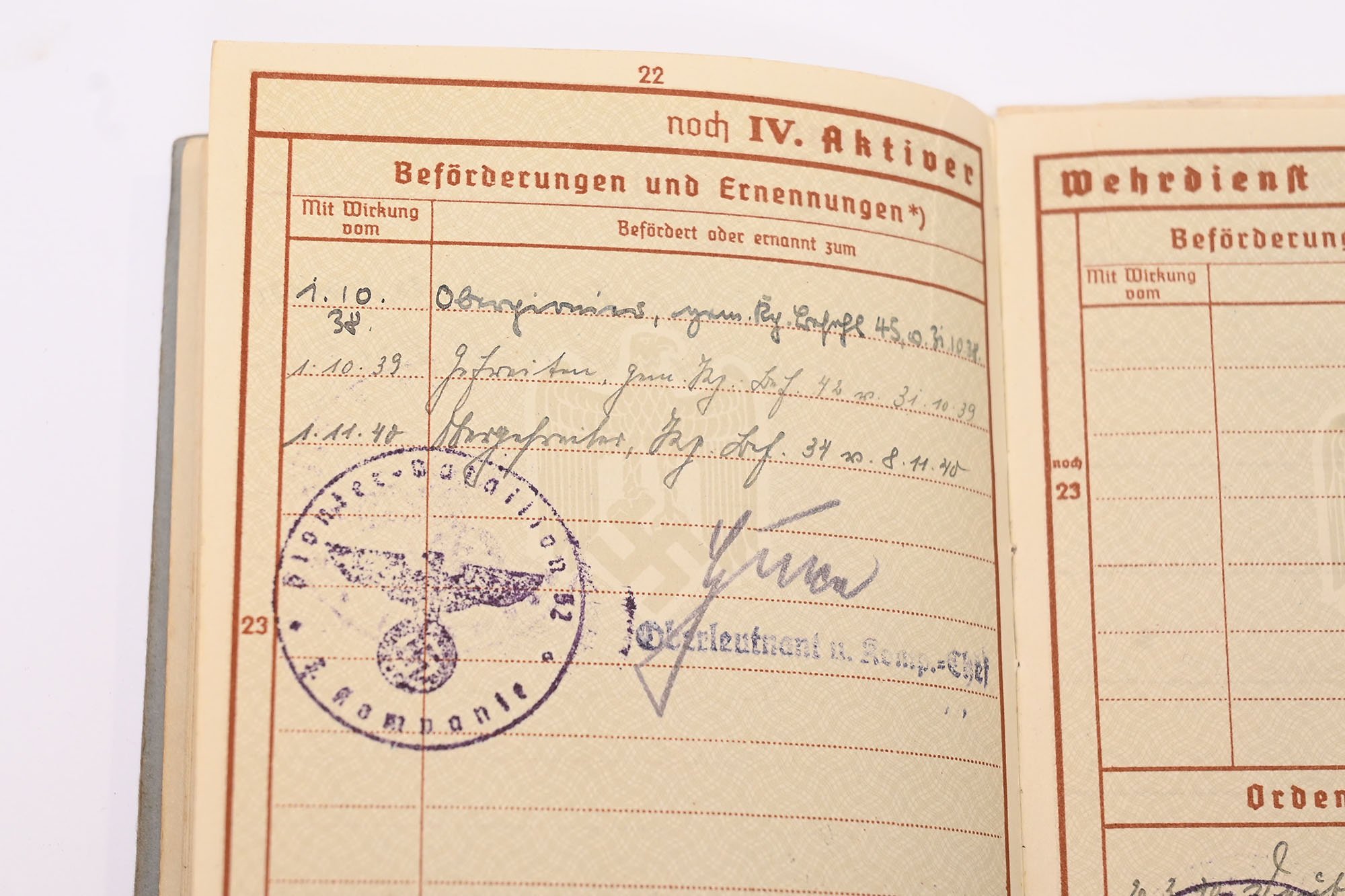 wehrpass Pionier-Bataillon 52 raid NETHERLANDS,, — image 12