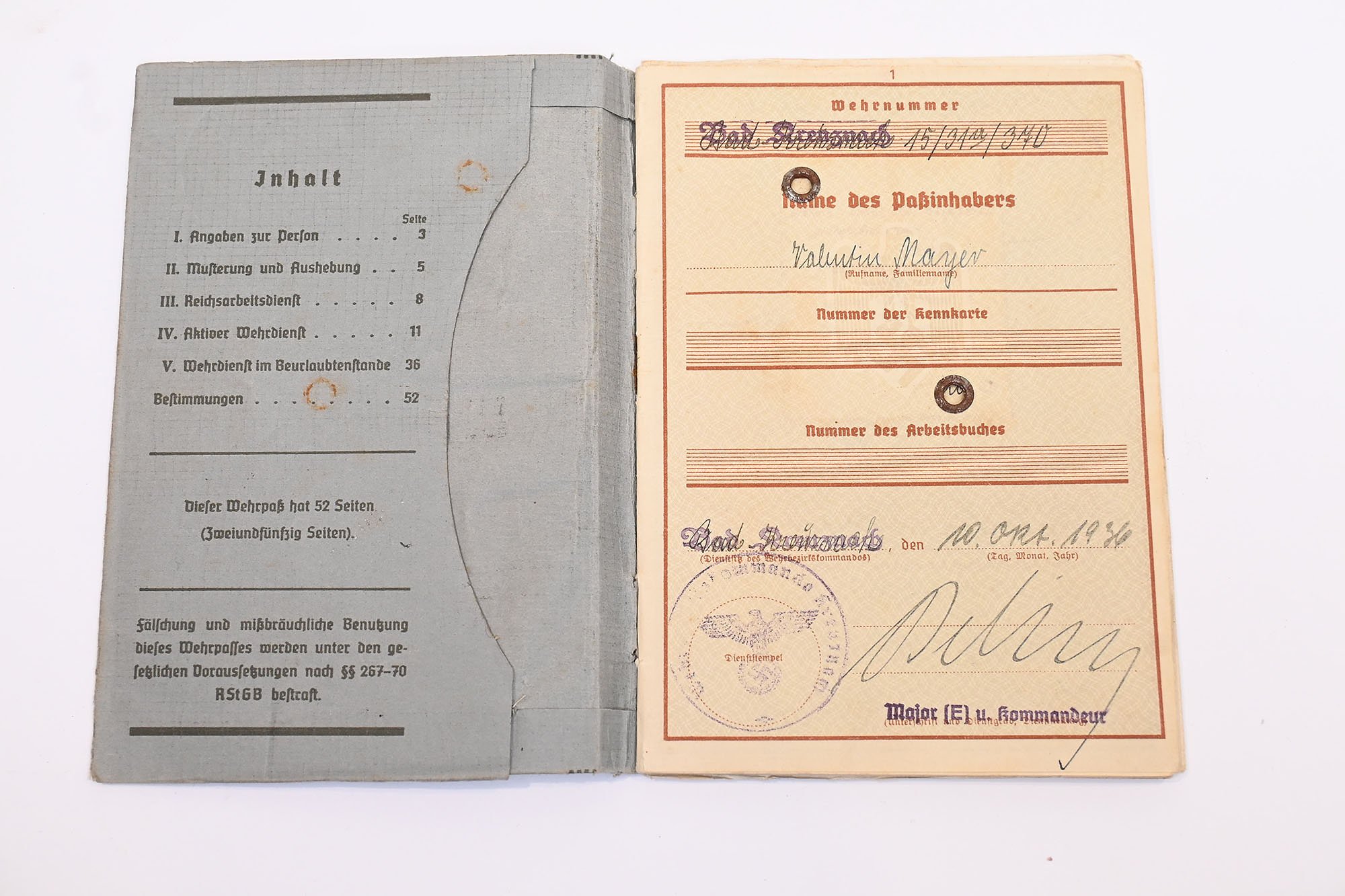 wehrpass Pionier-Bataillon 52 raid NETHERLANDS,, — image 2