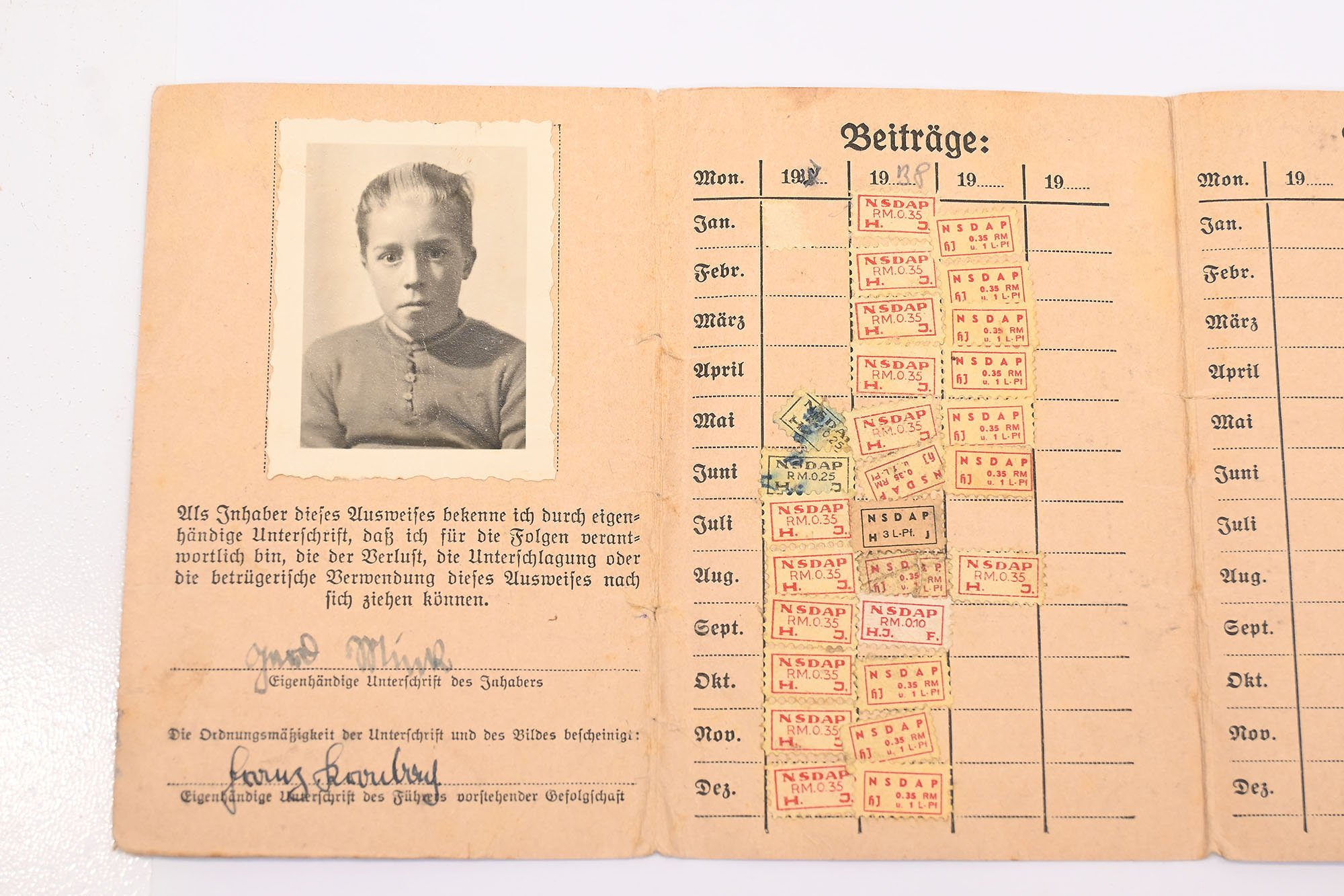 HJ mitglieds ausweis — image 3