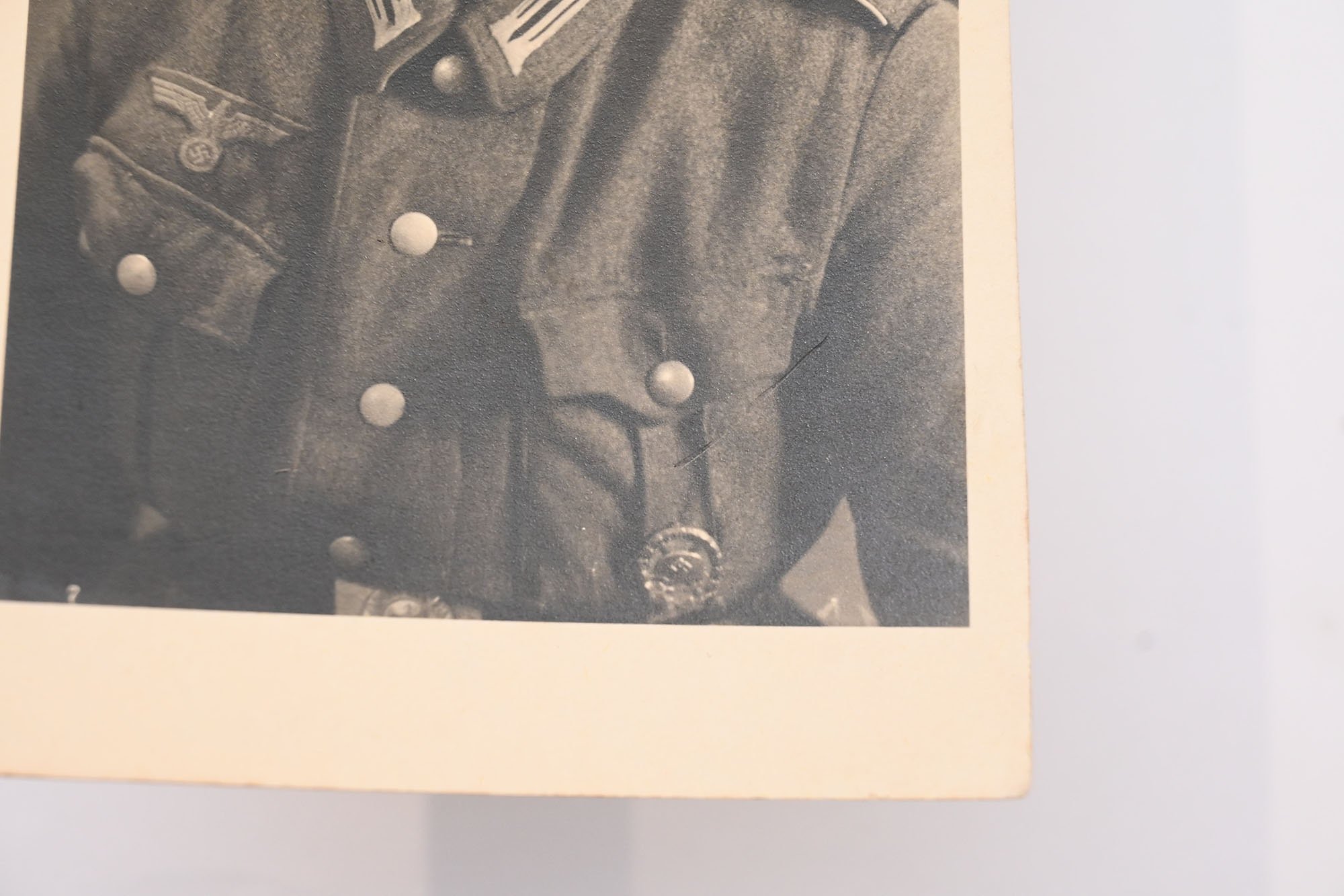 postcard photo Wehrmacht soldier with VW — image 2