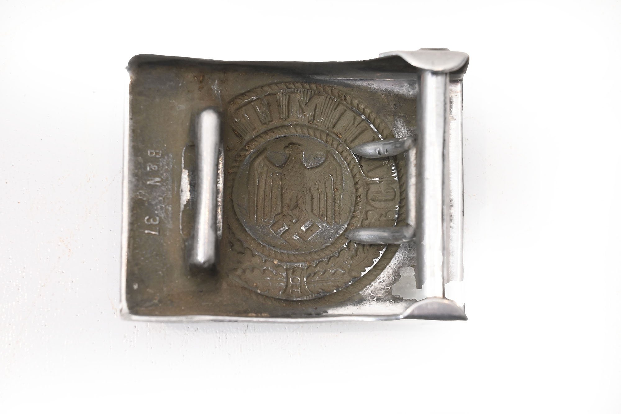 Aluminum Wehrmacht belt lock. B&N 1937 — image 2