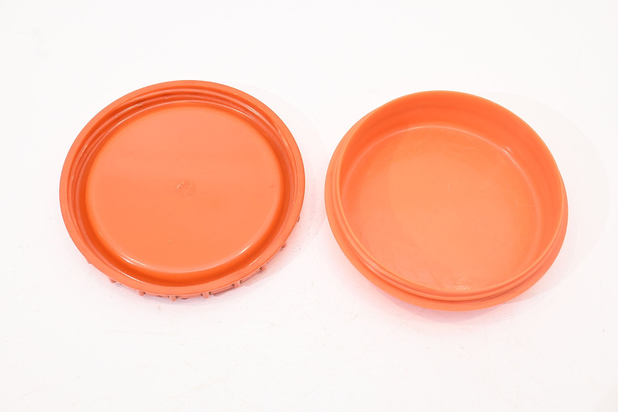 orange bakelite butter dish — image 5