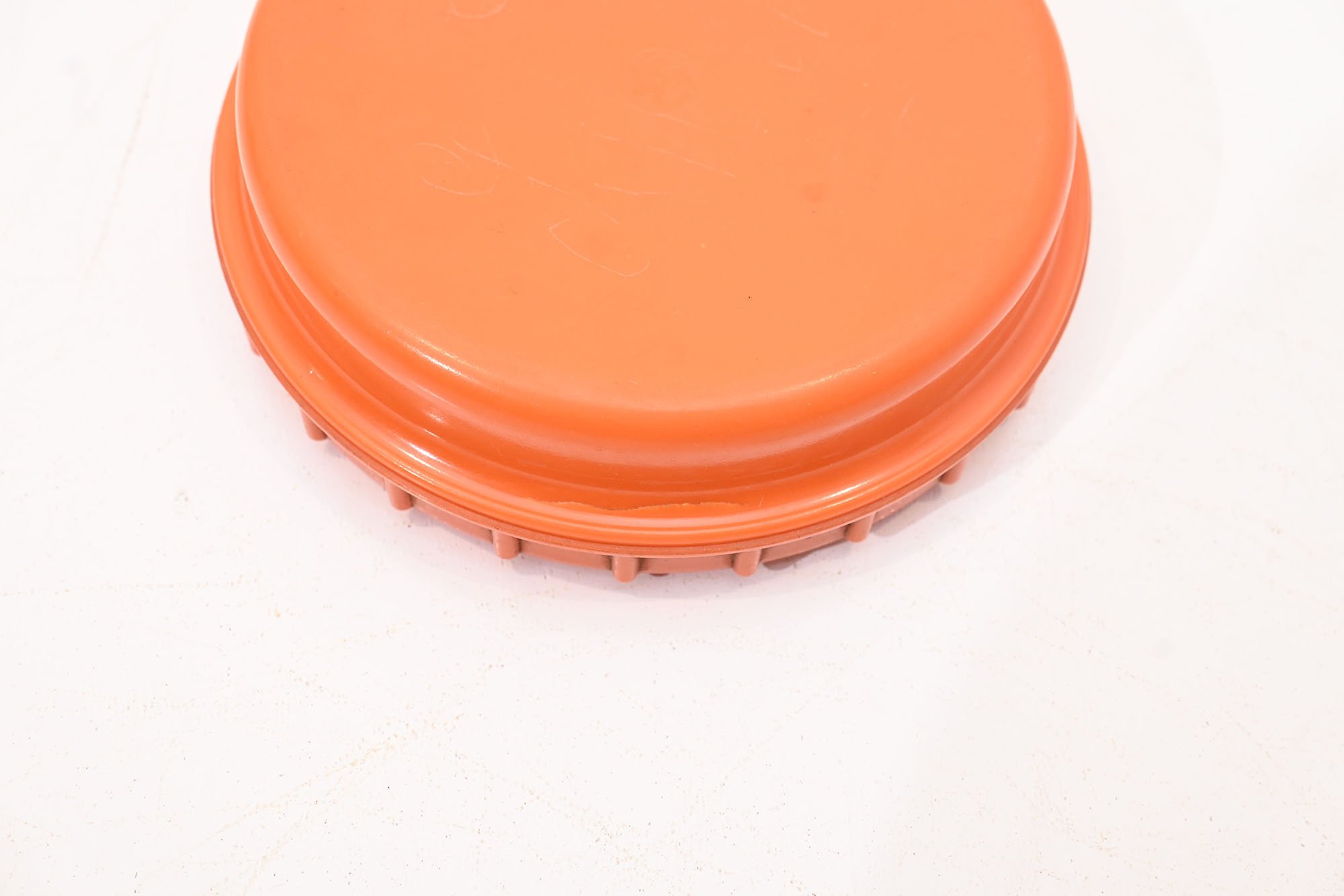 orange bakelite butter dish — image 6