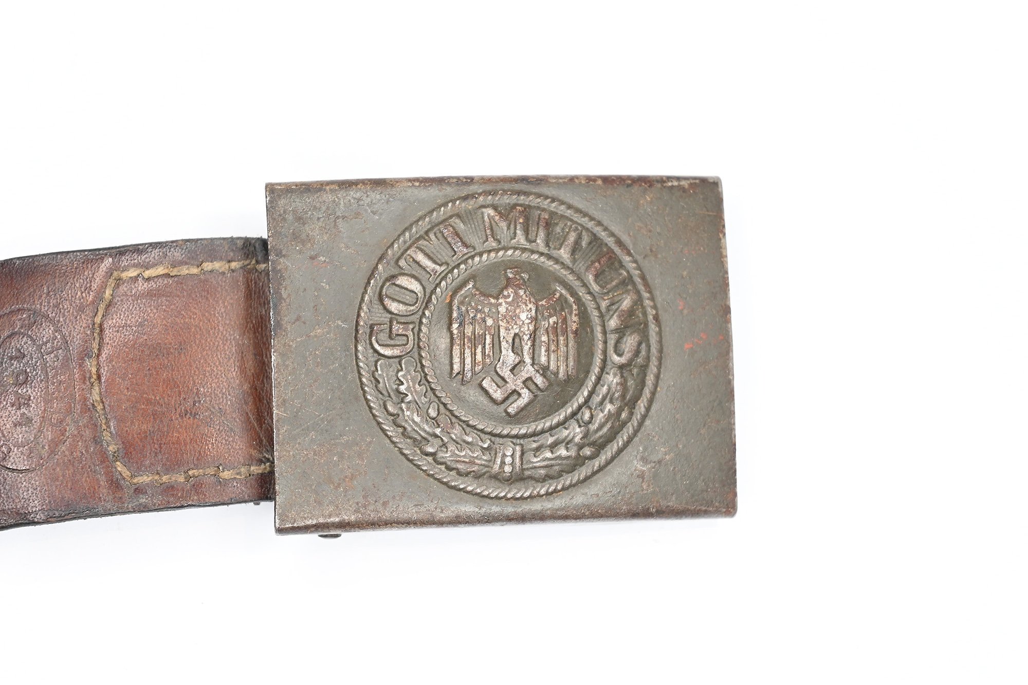 wehrmacht steel belt buckle h Arld 1941 — image 2