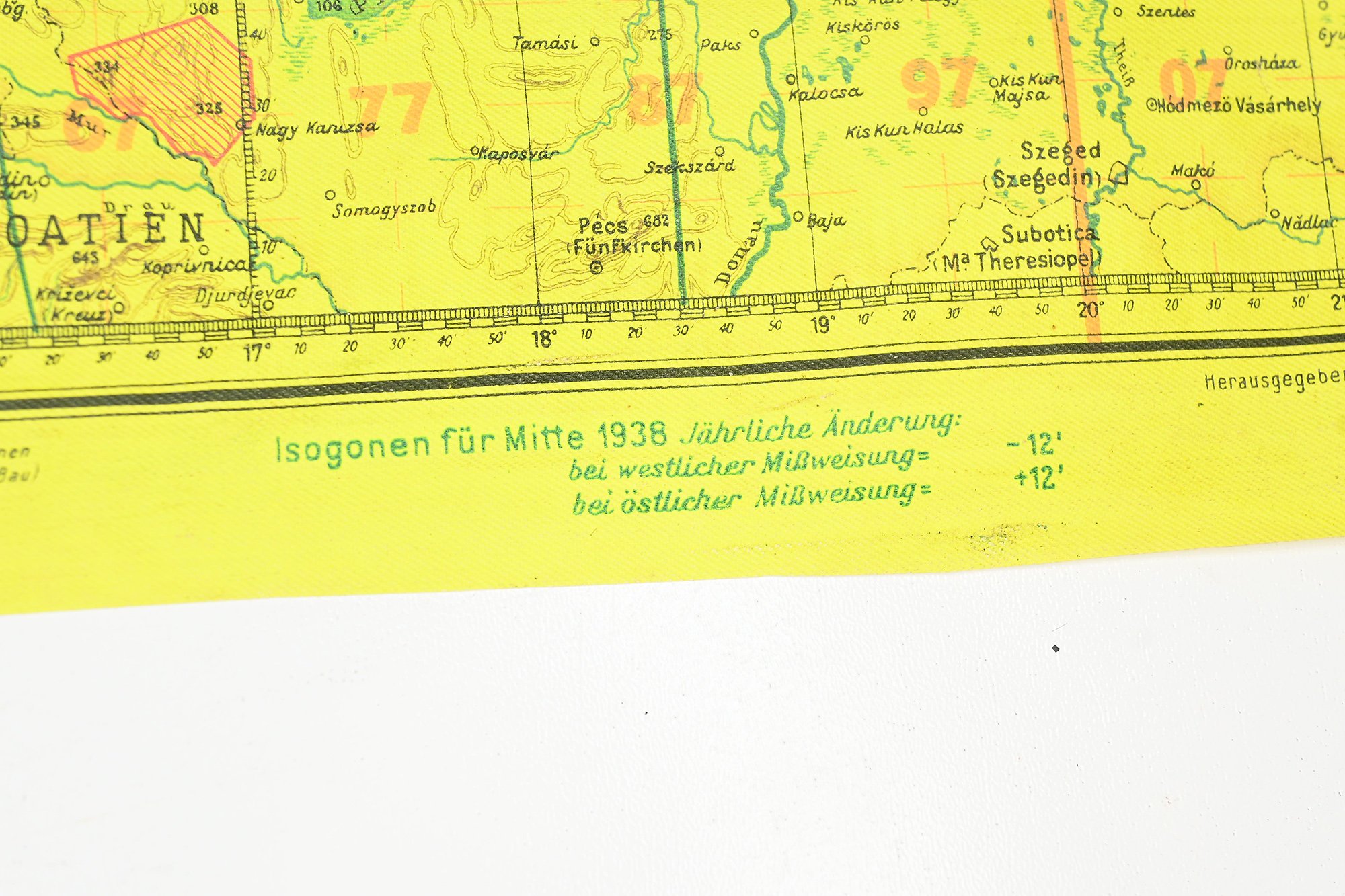 rare Lufwaffe Mercator navigation map — image 12