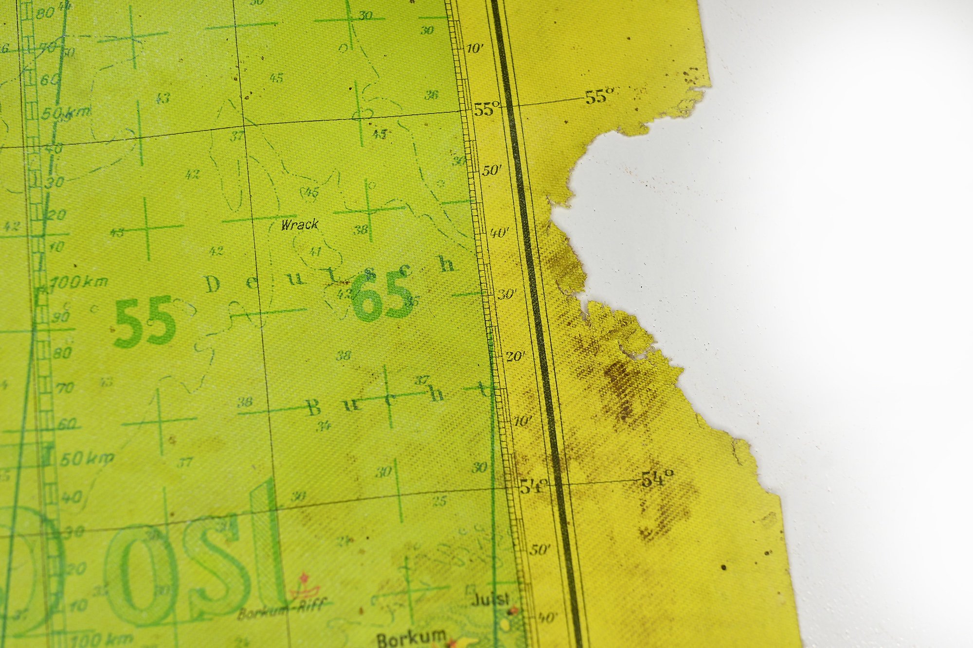 rare Lufwaffe Mercator navigation map — image 6