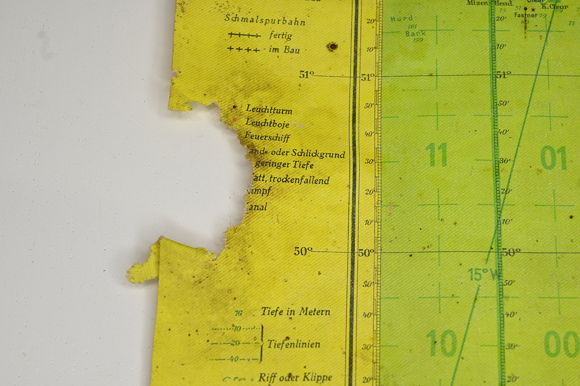 rare Lufwaffe Mercator navigation map — image 7