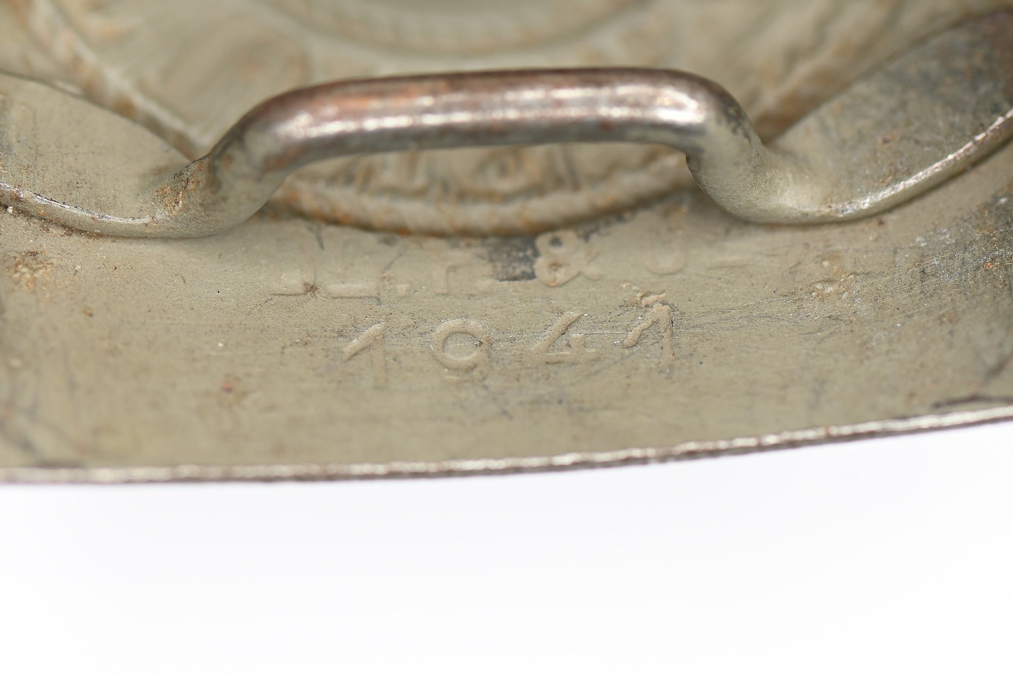 steel Wehrmacht lock with leather tab — image 11