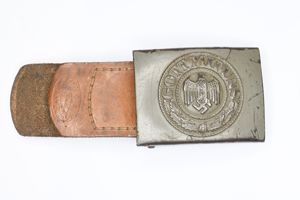 steel Wehrmacht lock with leather tab