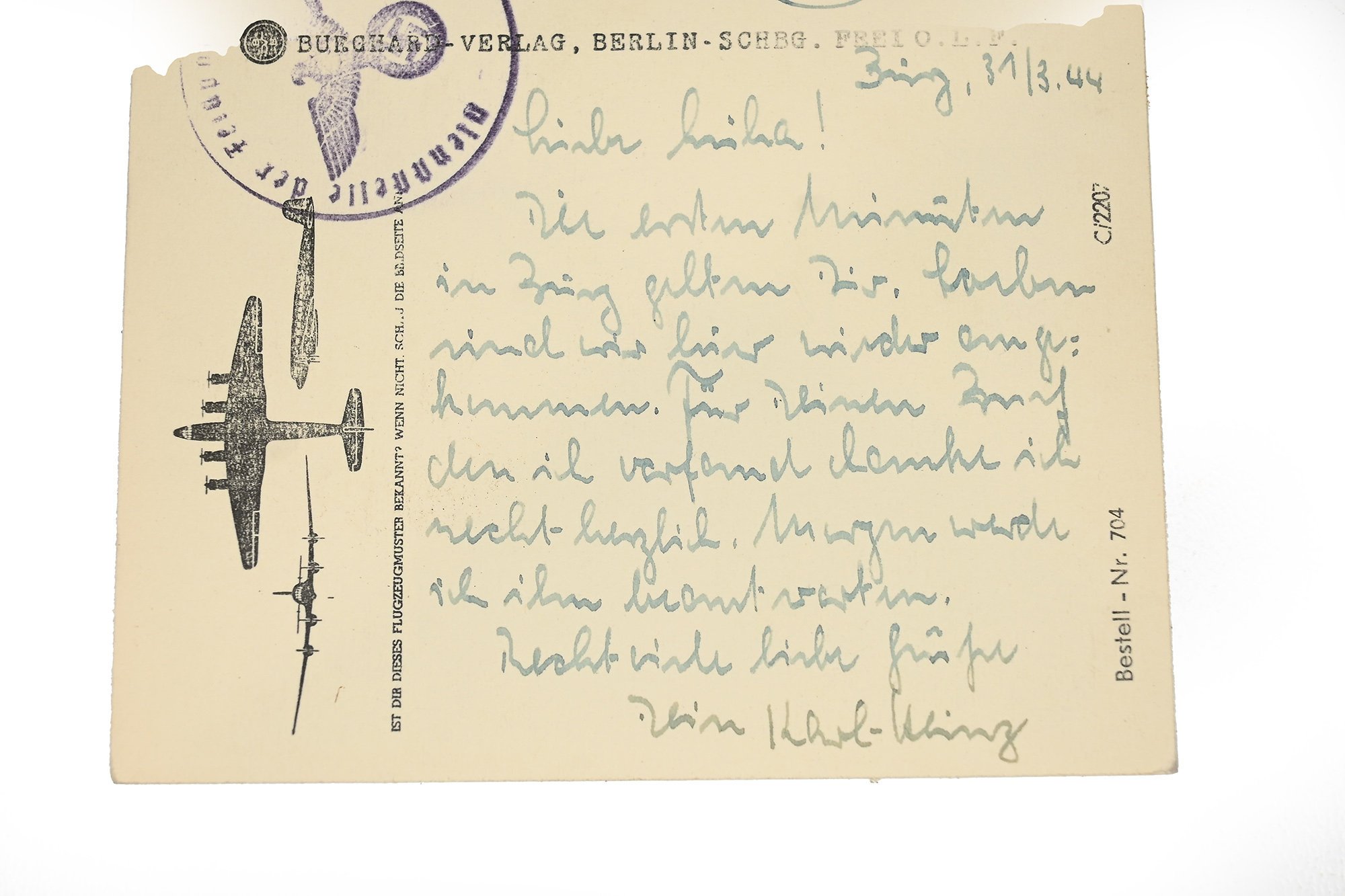 Field Post card. FW200 Condor. — image 3