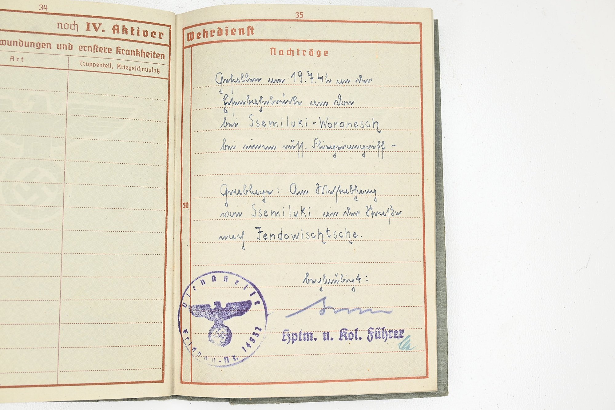 wehrpas karl ebert 4.pz.pi.erz.batll.19/34 — image 13