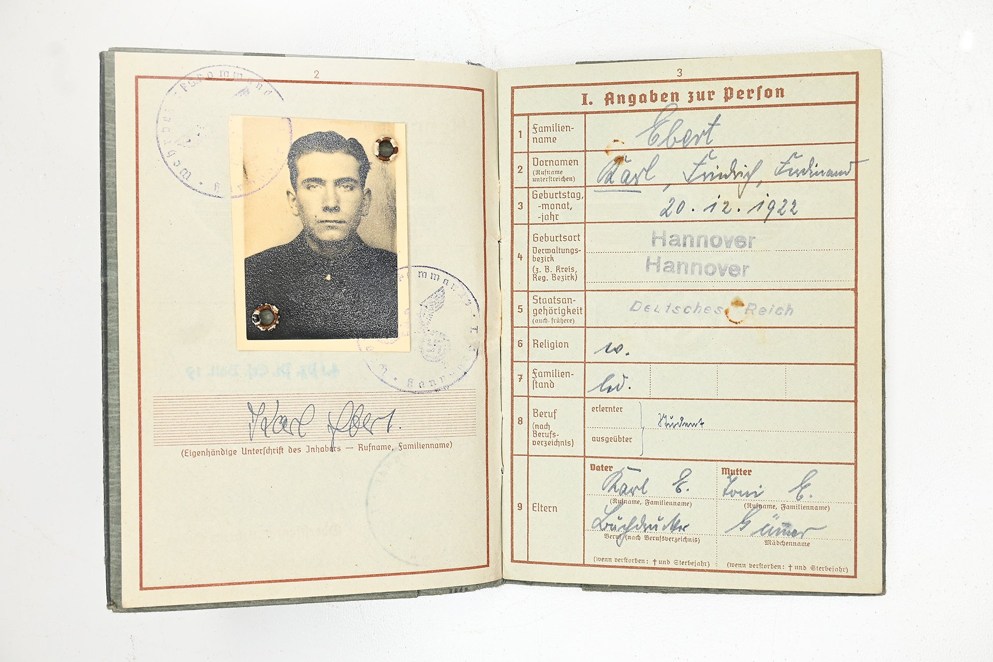 wehrpas karl ebert 4.pz.pi.erz.batll.19/34 — image 4