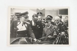 propaganda postcard with Jozef Goebbels and Hermann Göring