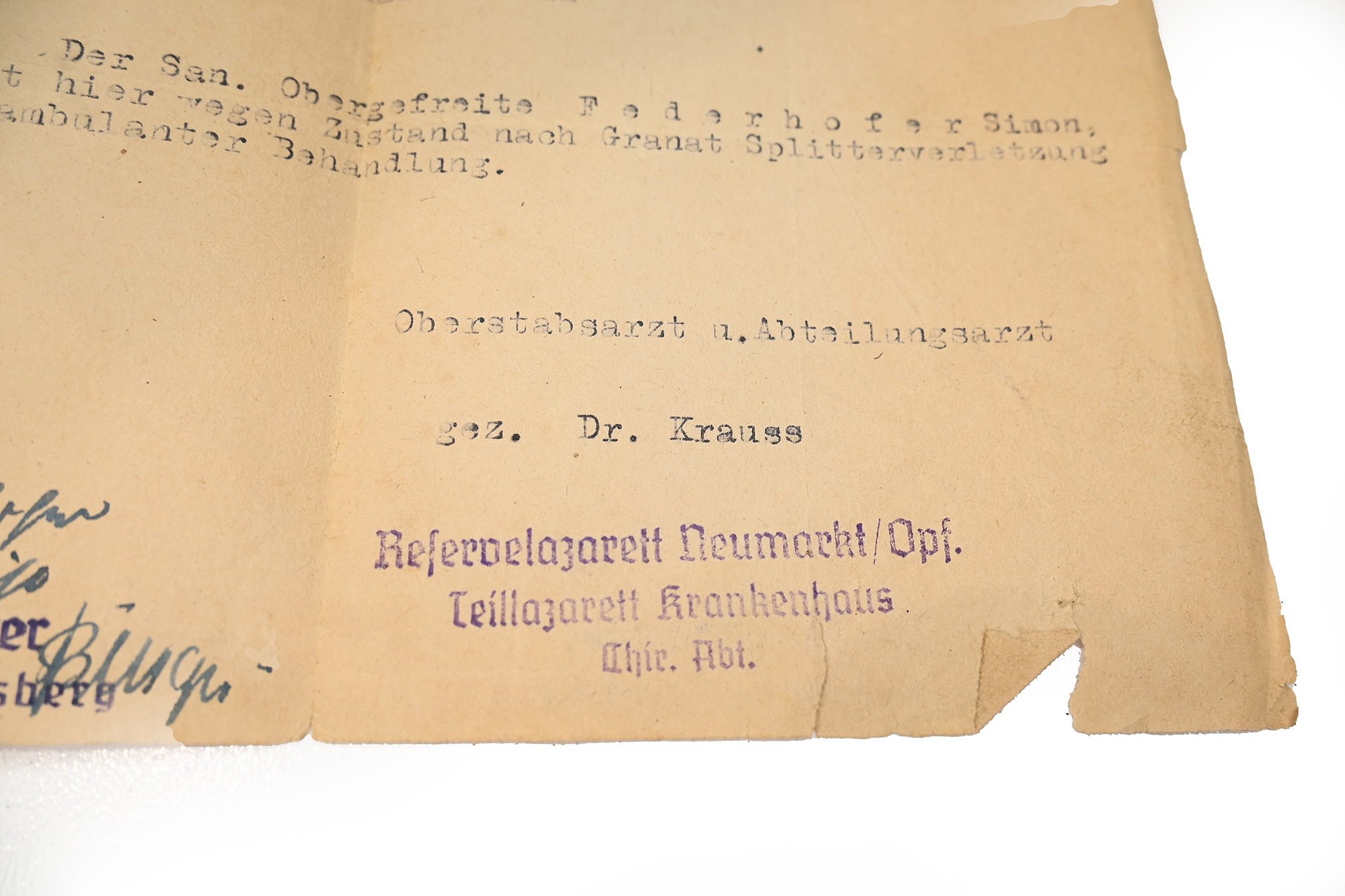 soldbuch simon federhofer sanitaiter — image 5