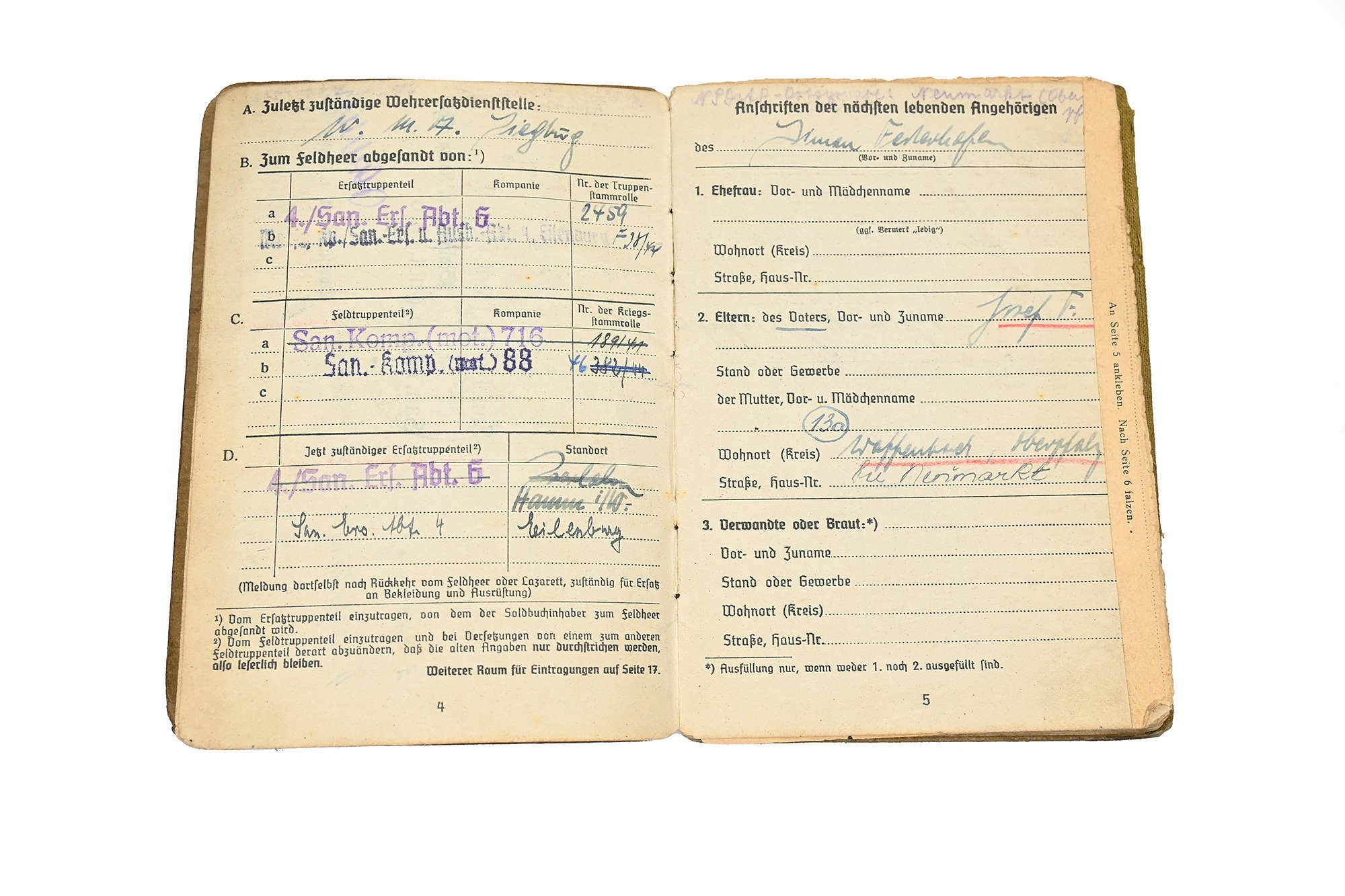 soldbuch simon federhofer sanitaiter — image 8