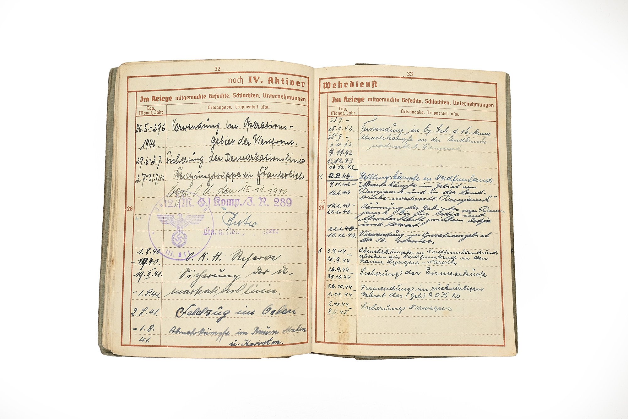 wehrpass georg zollhofer (mg34) demjansk,eismemeerkuste — image 11