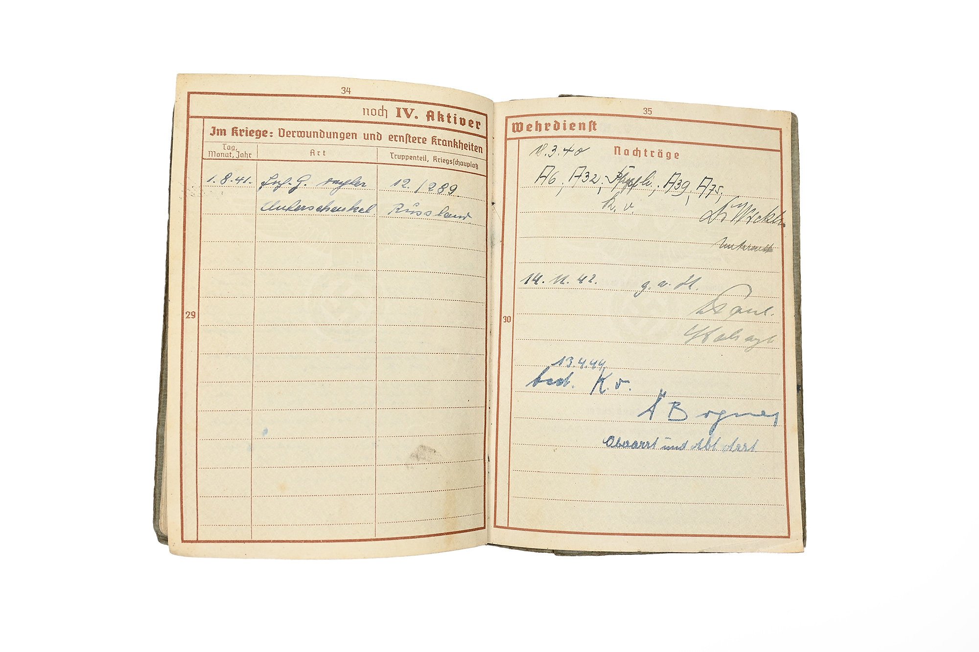 wehrpass georg zollhofer (mg34) demjansk,eismemeerkuste — image 14