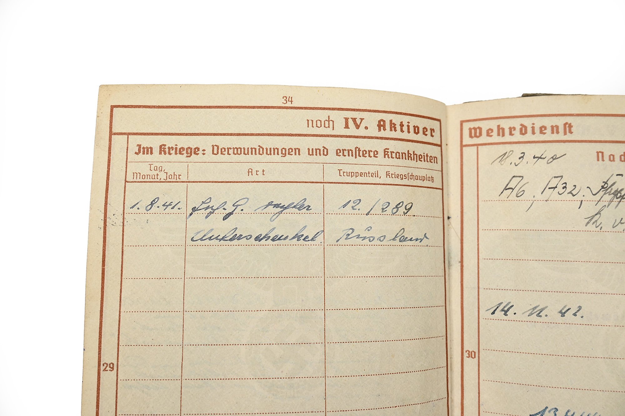 wehrpass georg zollhofer (mg34) demjansk,eismemeerkuste — image 15