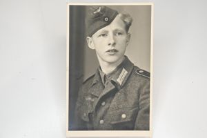 postcard German young soldier 1944