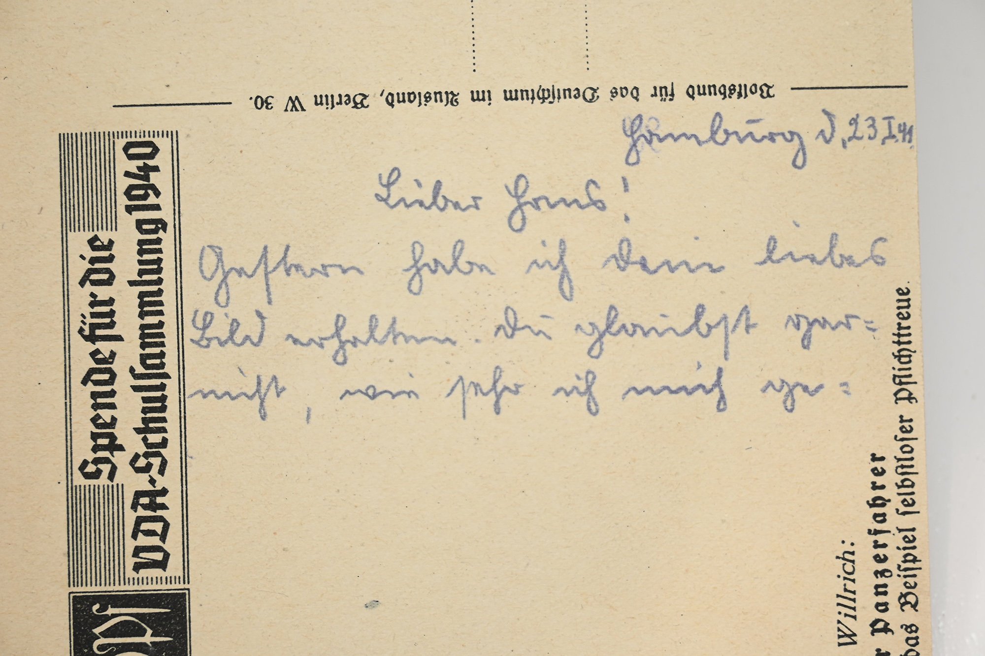 willrich postcard unser panzerfahrer — image 6