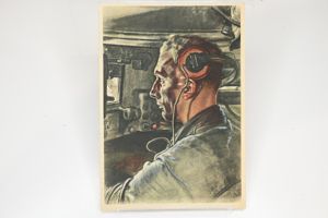 willrich postcard unser panzerfahrer