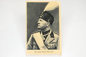postcard of the duce