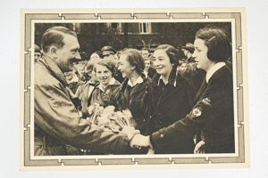 postcard with Hitler on it.