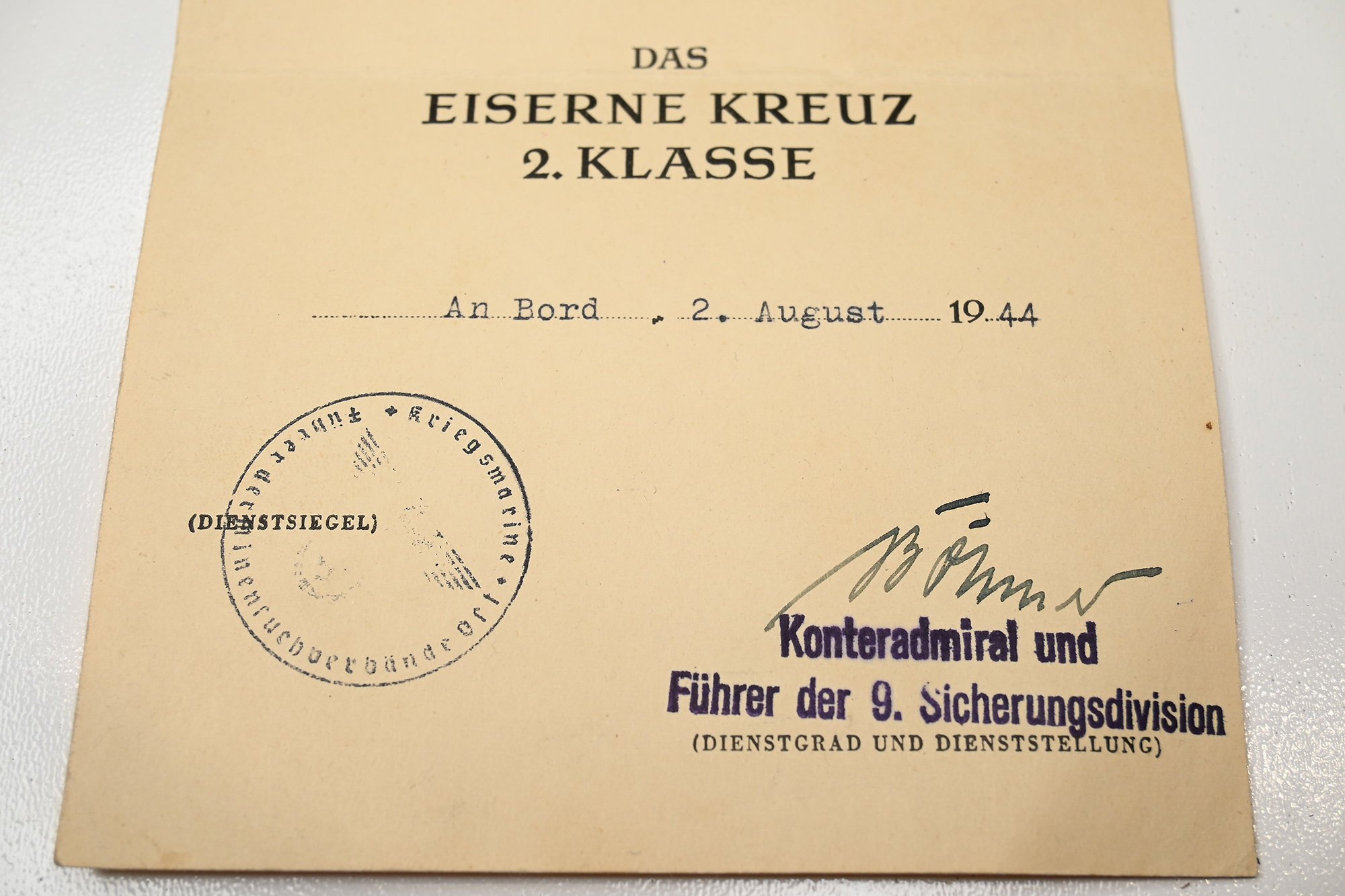 set of certificates Kriegsmarine man. — image 3