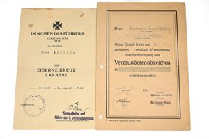 set of certificates Kriegsmarine man.