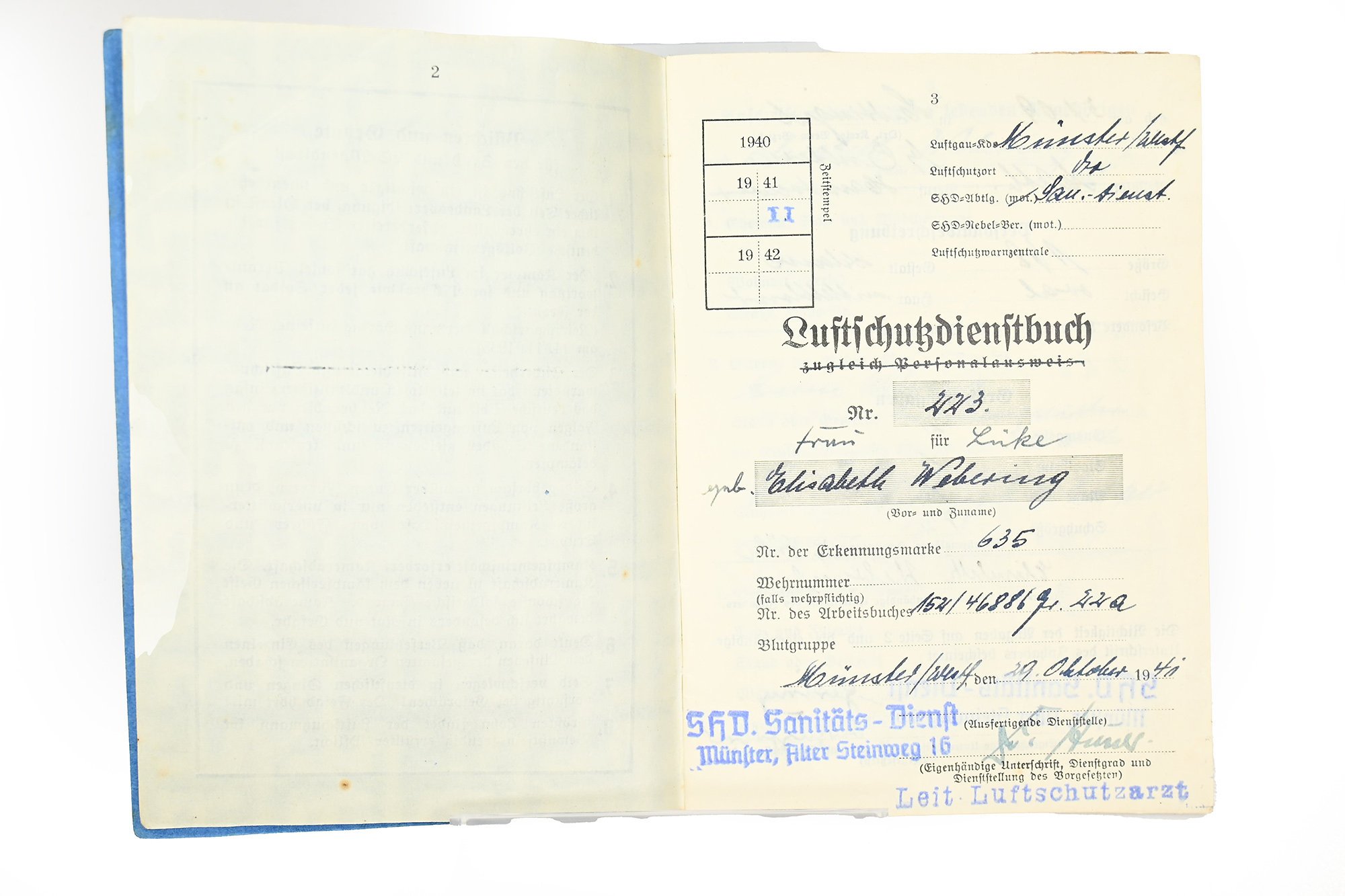 Luftschutz-Dienstbuch — image 3