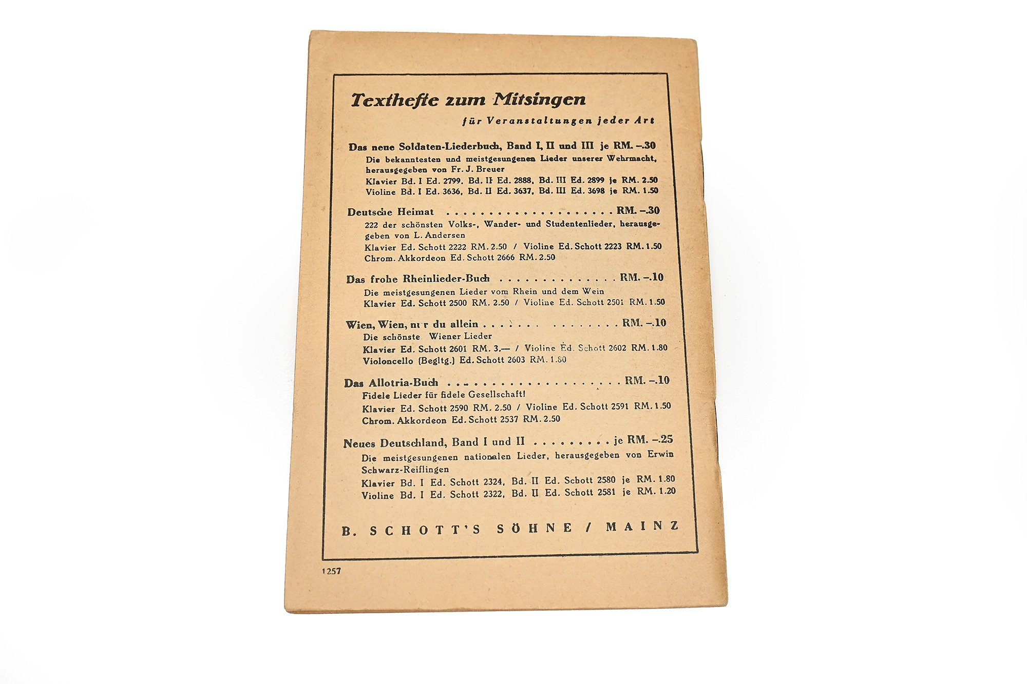 set of 3 German soldier song booklets — image 10