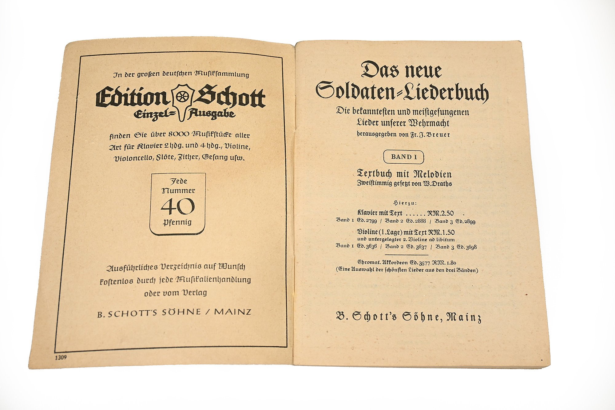 set of 3 German soldier song booklets — image 4