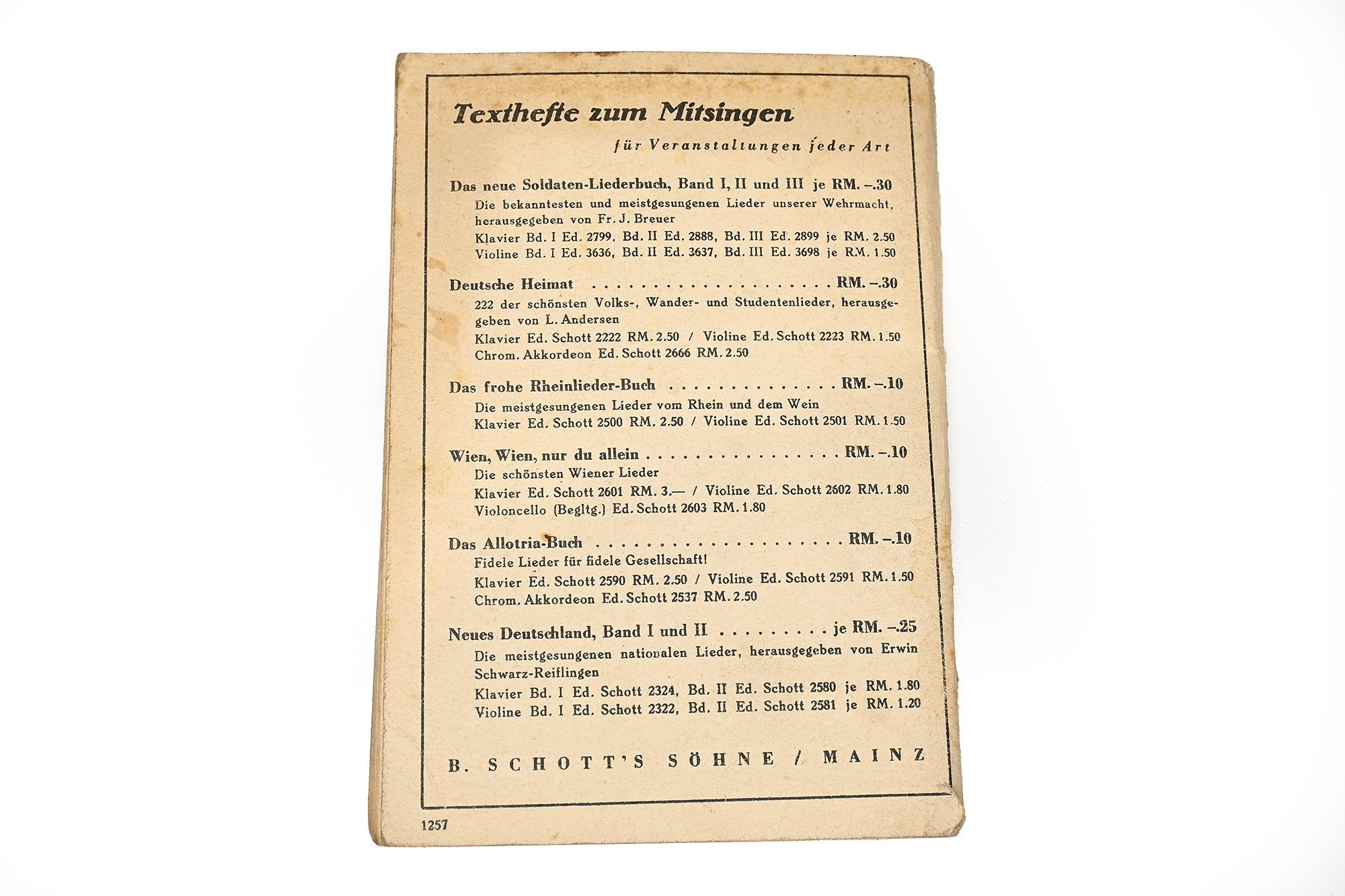 set of 3 German soldier song booklets — image 6