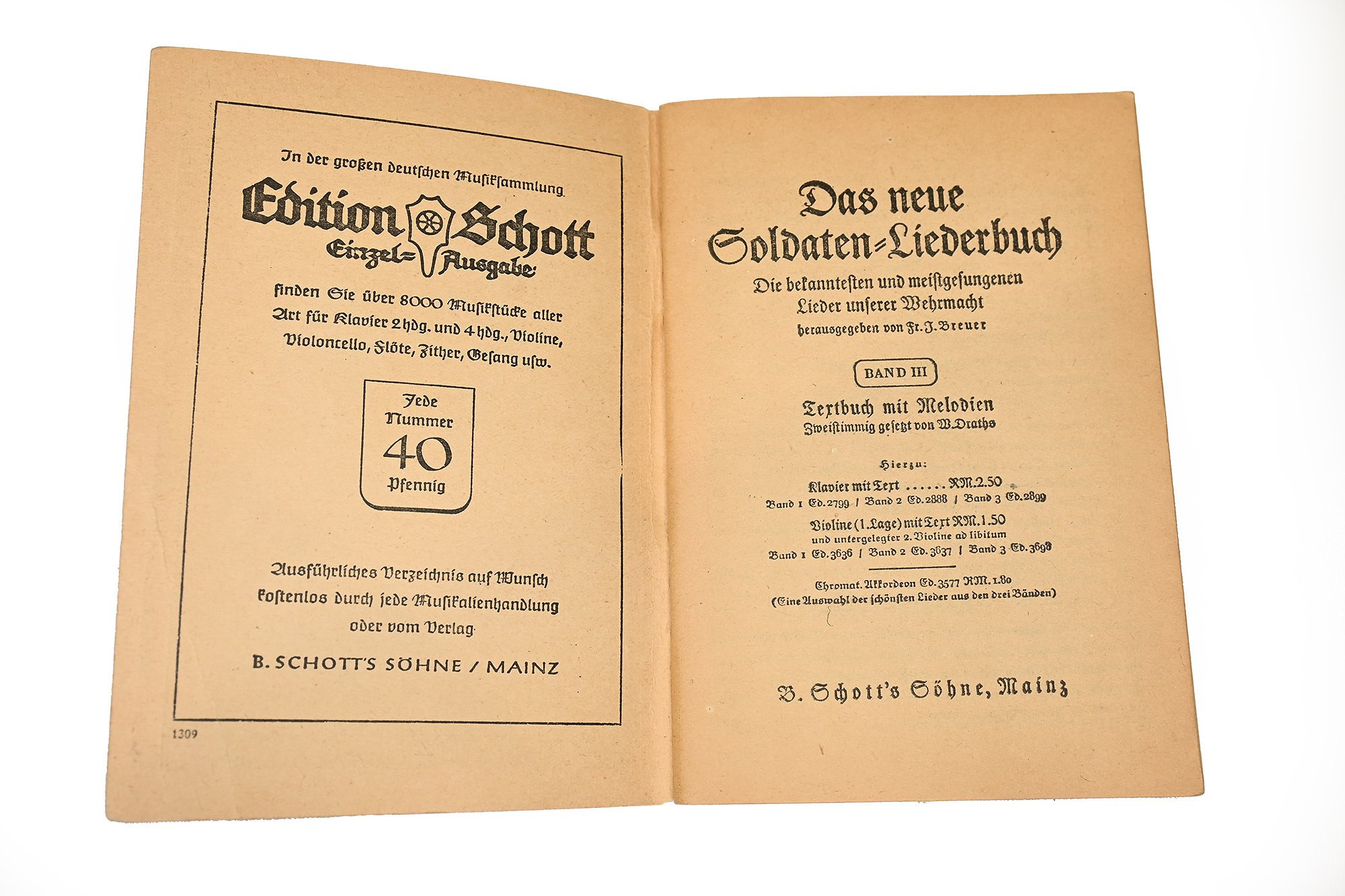 set of 3 German soldier song booklets — image 9
