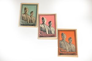 set of 3 German soldier song booklets