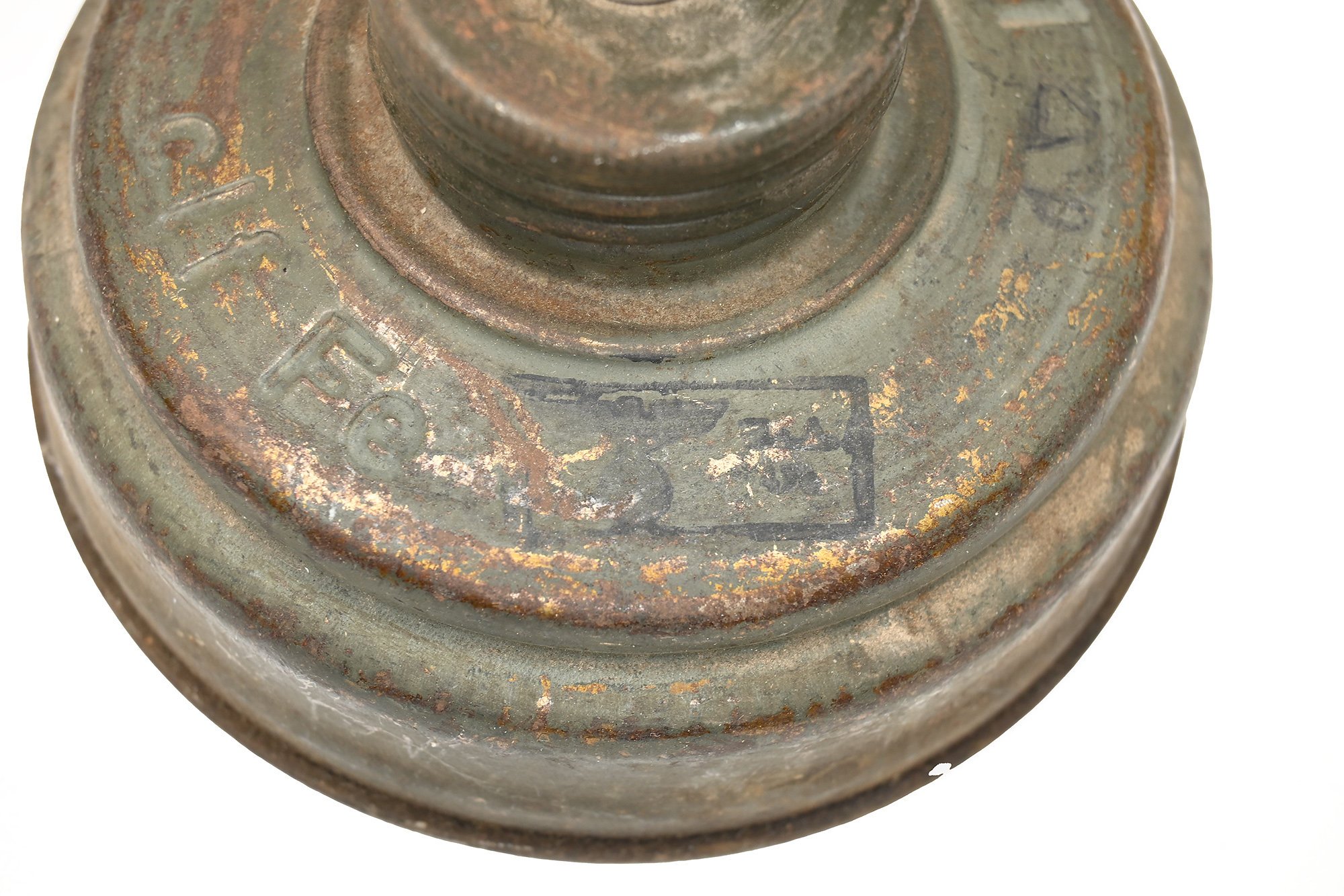 German oil can made from a gas mask filter — image 2