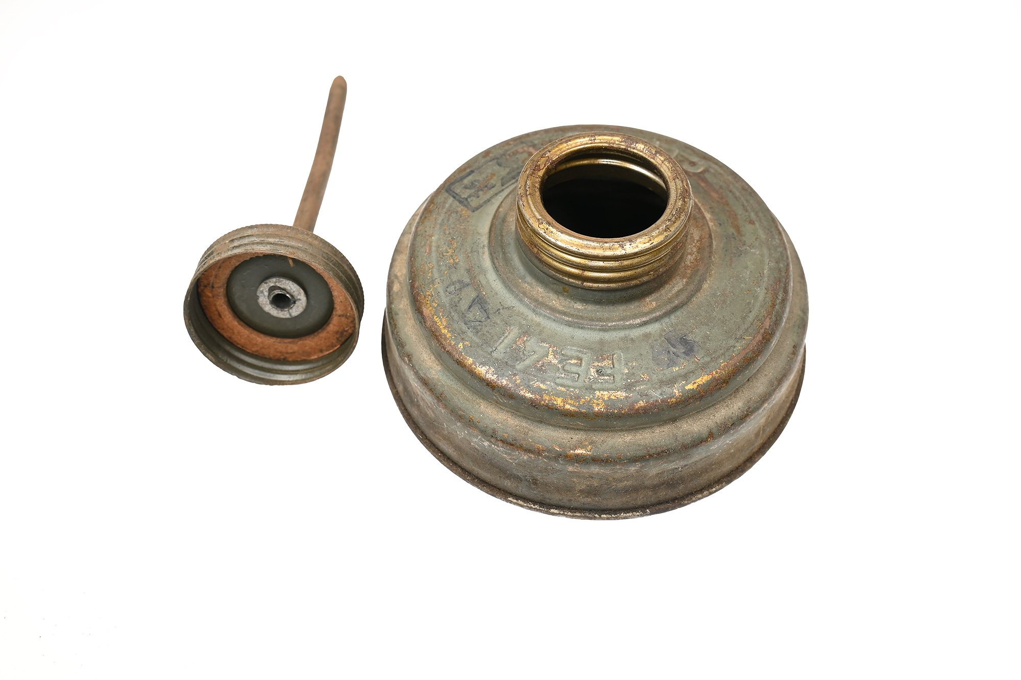 German oil can made from a gas mask filter — image 6