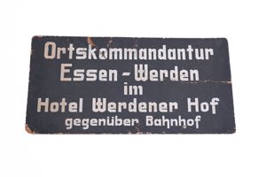 German WW2 sign Essen-Werden