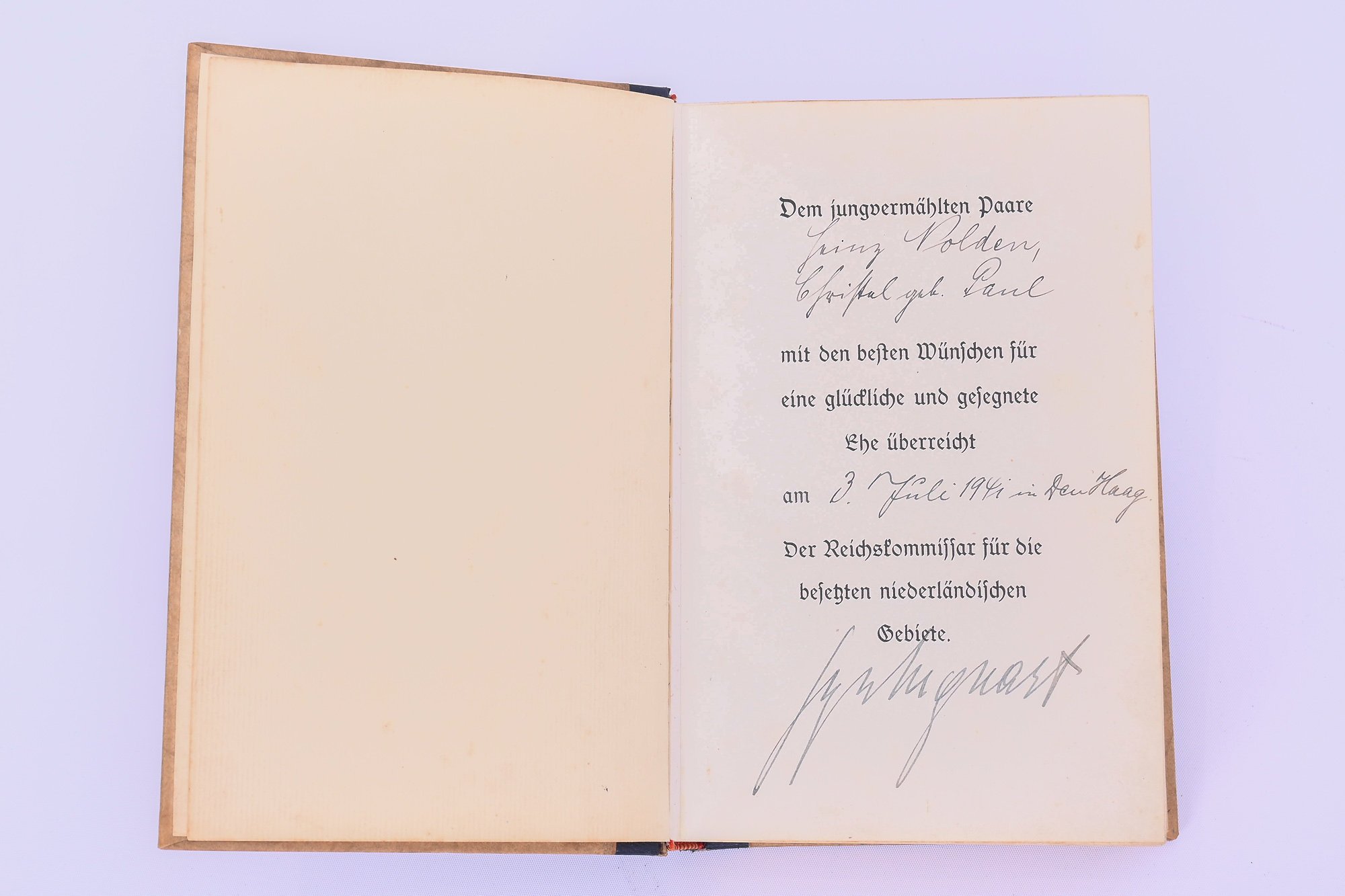 Mein Kampf wedding edition with signature Seys Inquart — image 7