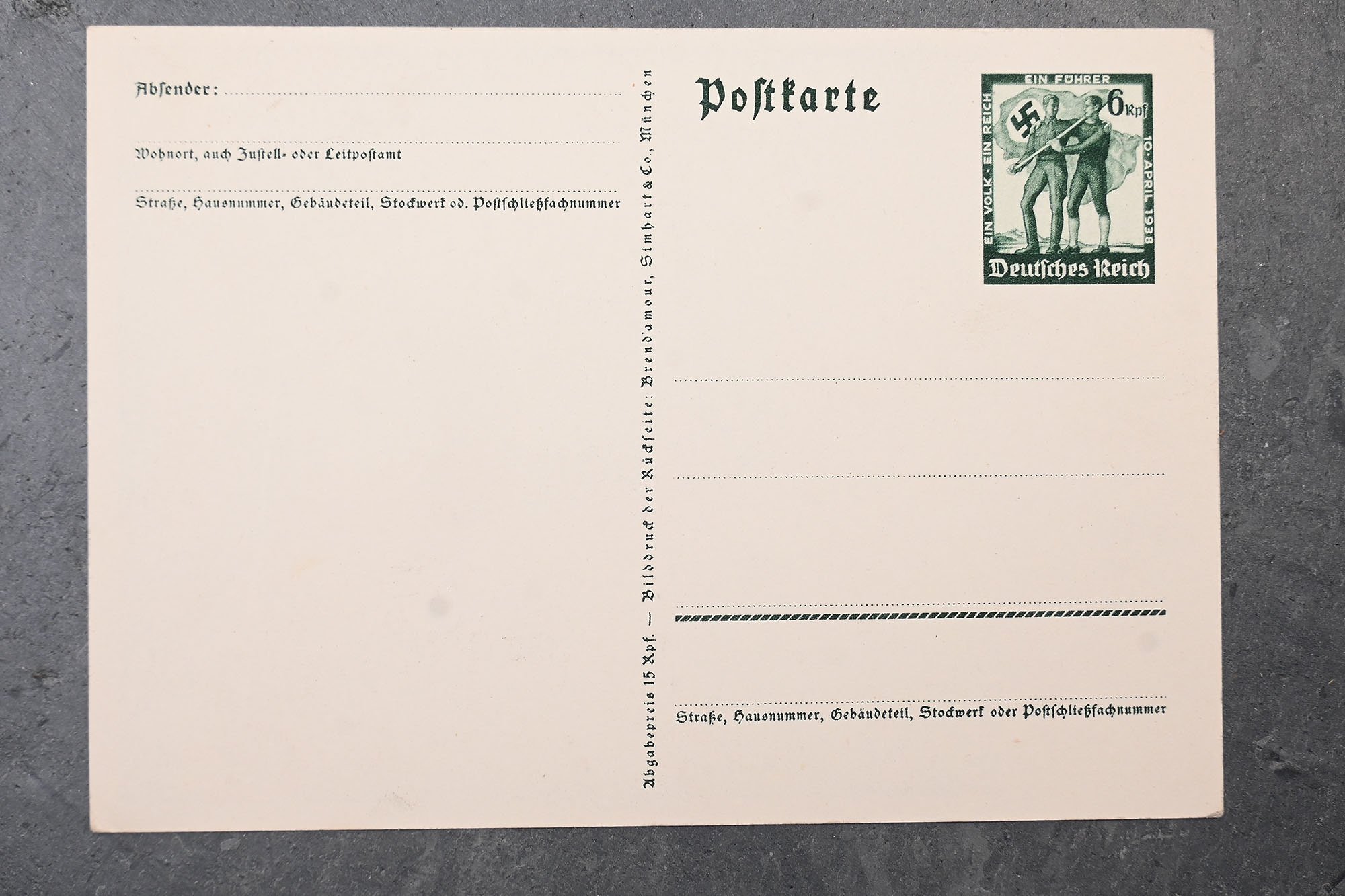 German postcard annexation of Austria — image 4