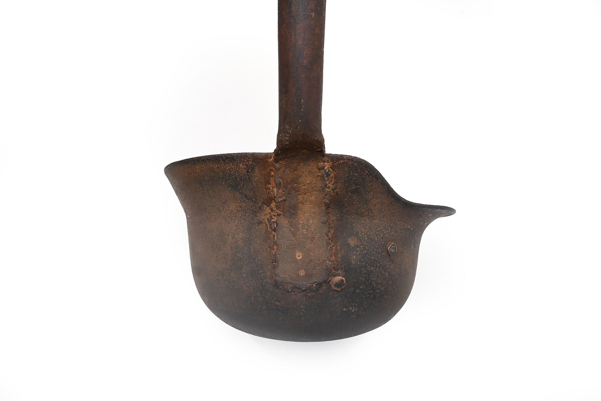 shit shovel made from German helmet — image 3