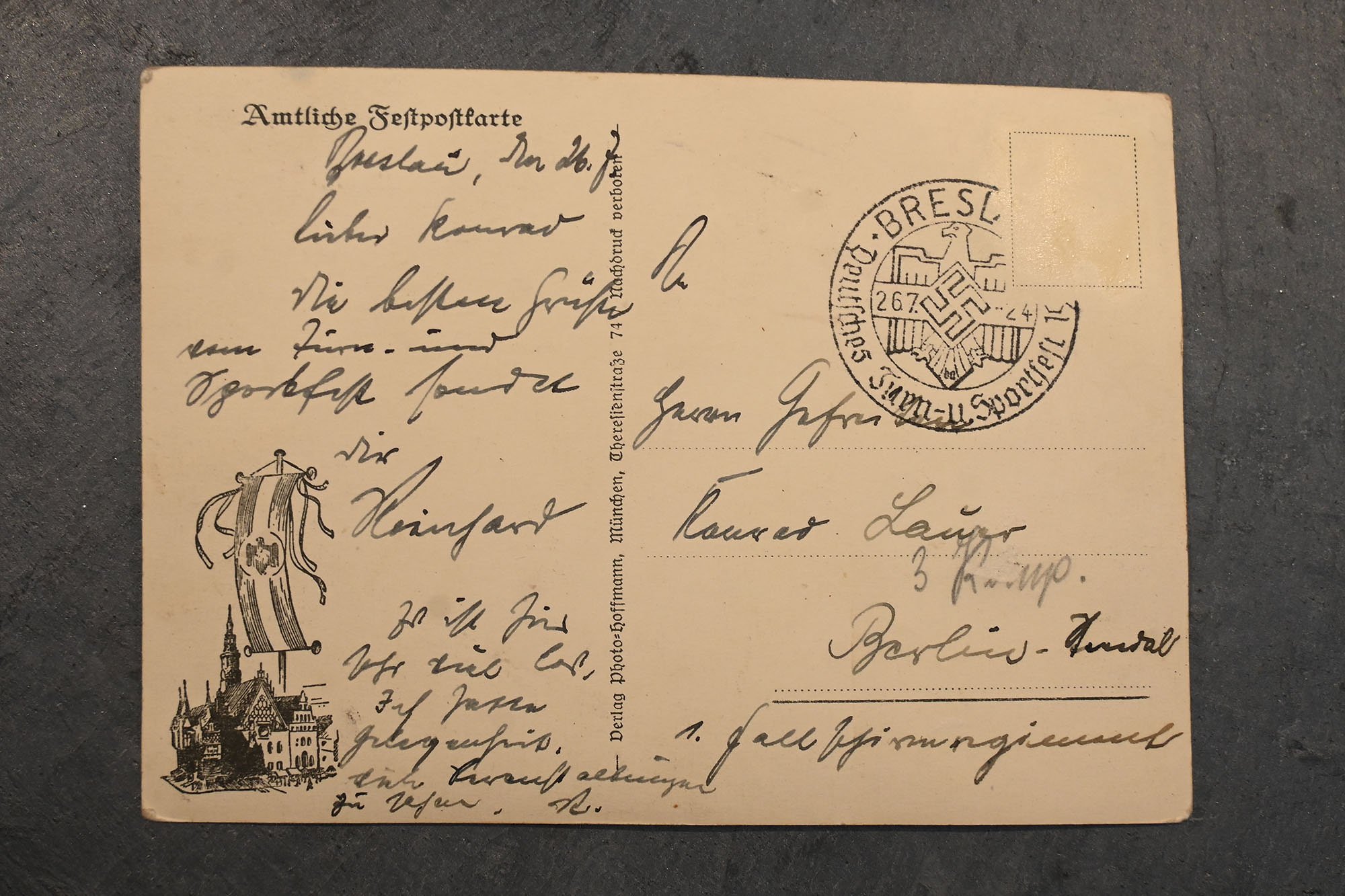 deutsche turn und sport fest postkaart — image 4