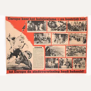 Paganda poster in Dutch. Struggle against Bolshevism