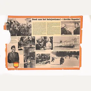 propaganda poster in Dutch. Blue Division