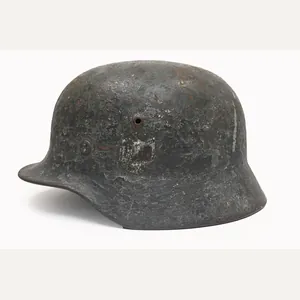 named M35 single decal rough camo helmet.