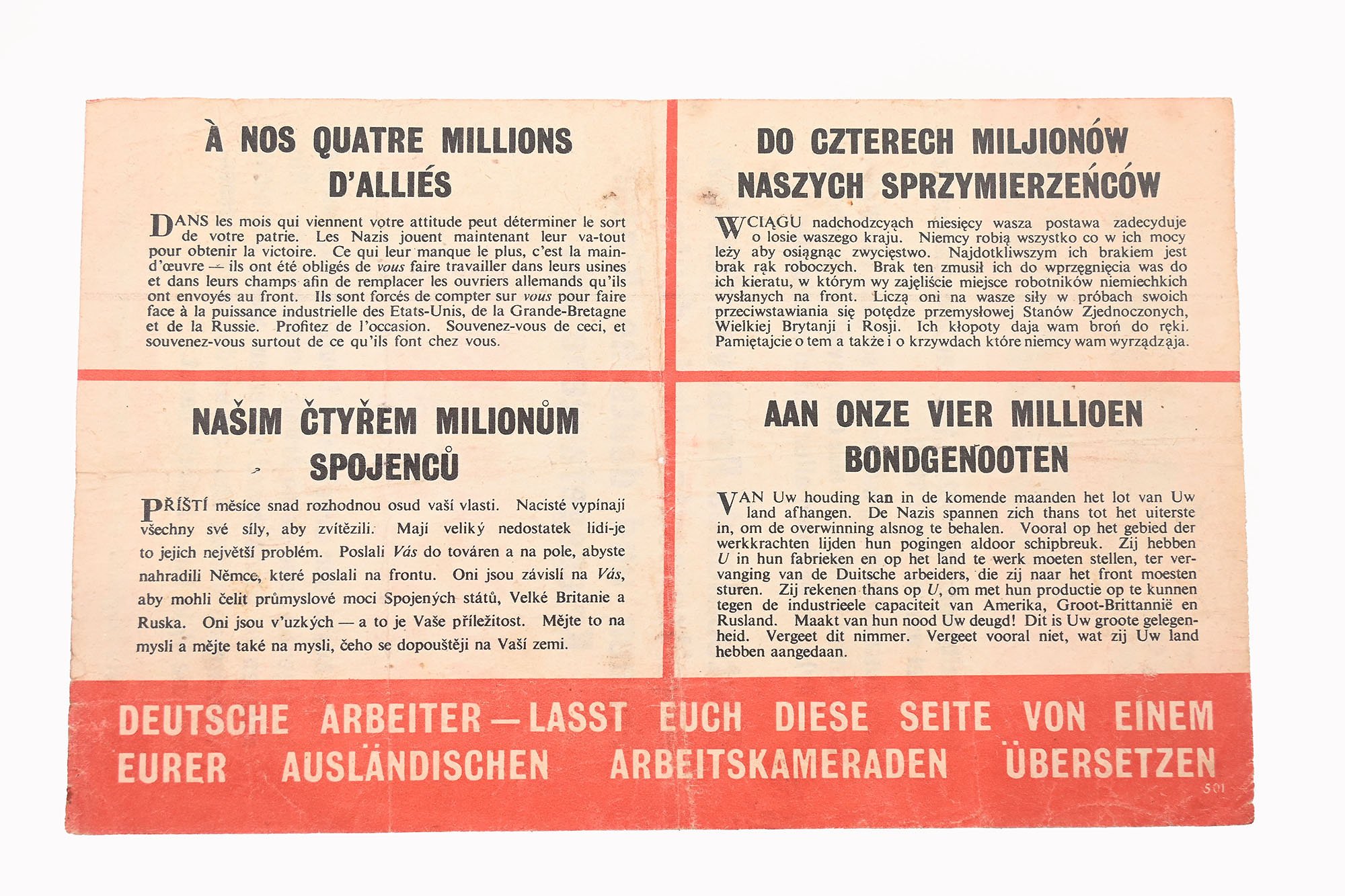 allied propaganda flyer. — image 2