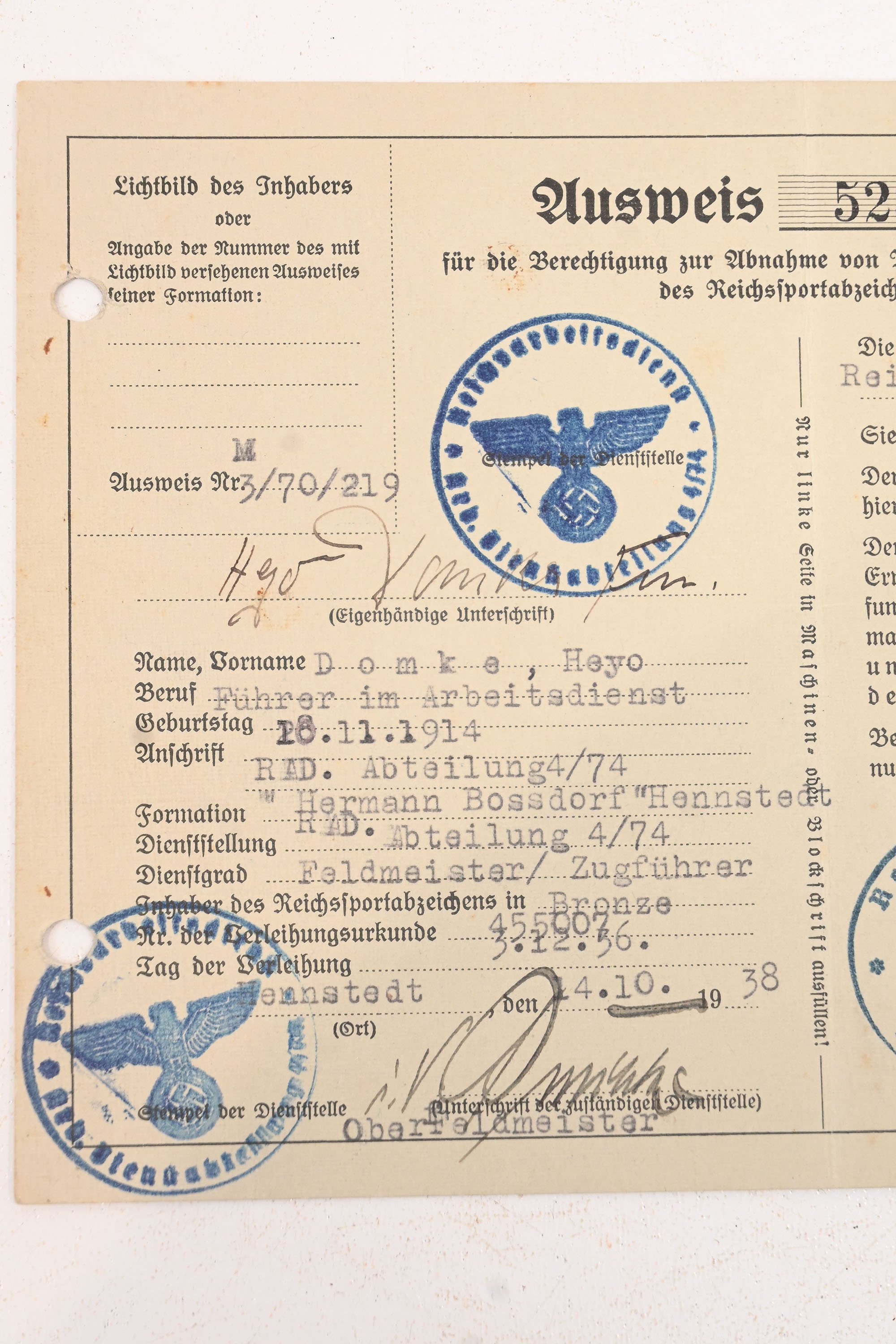 document RAD , sportabzeichen — image 2