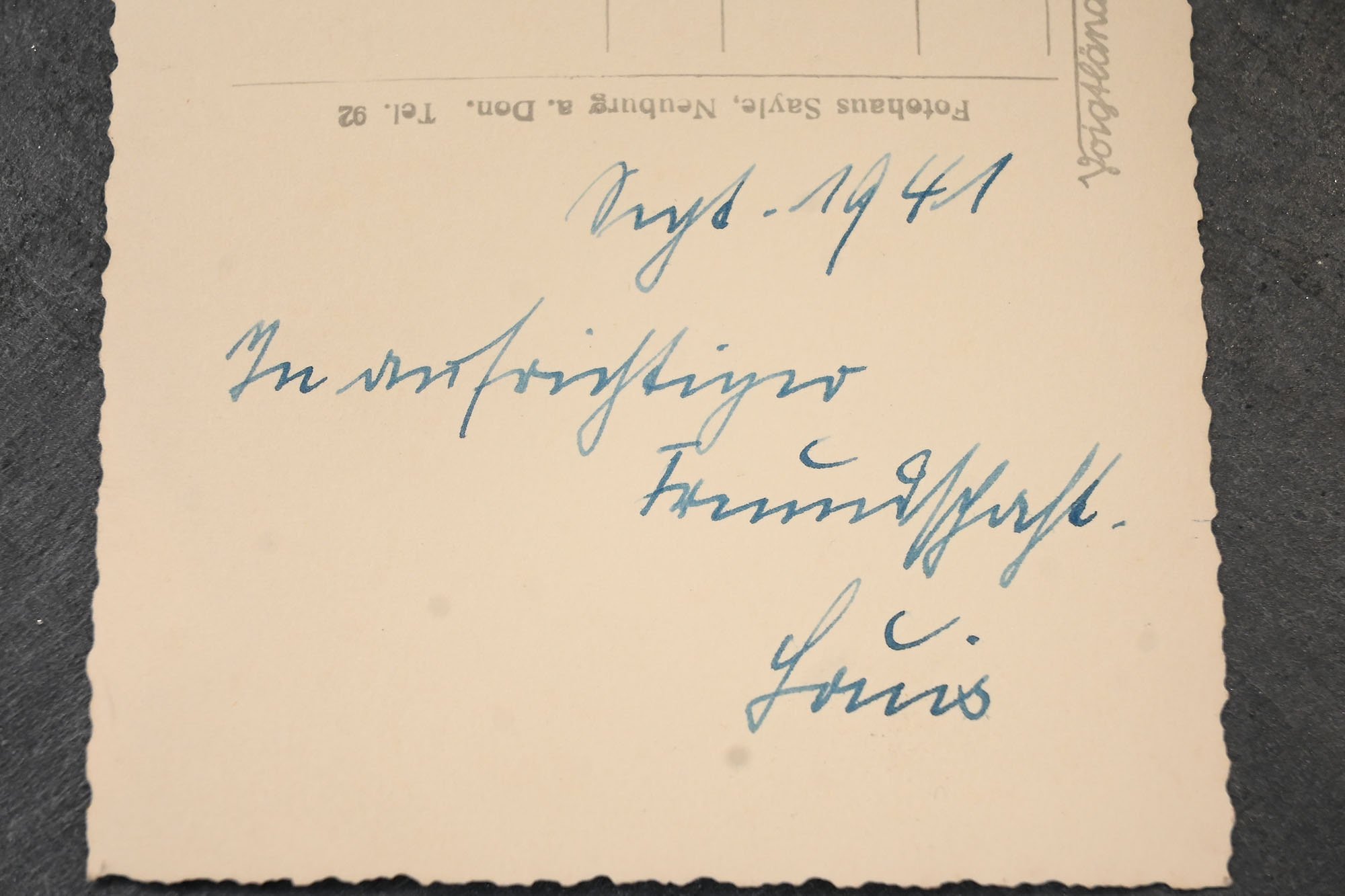 leutnant whermacht postcard — image 3