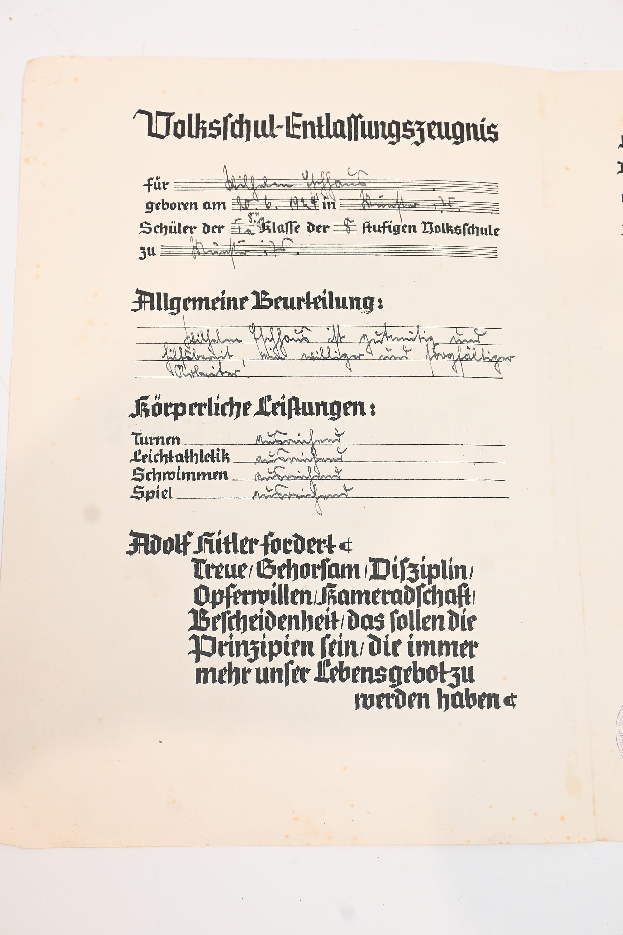 zeugnis - urkunde ww2 — image 3