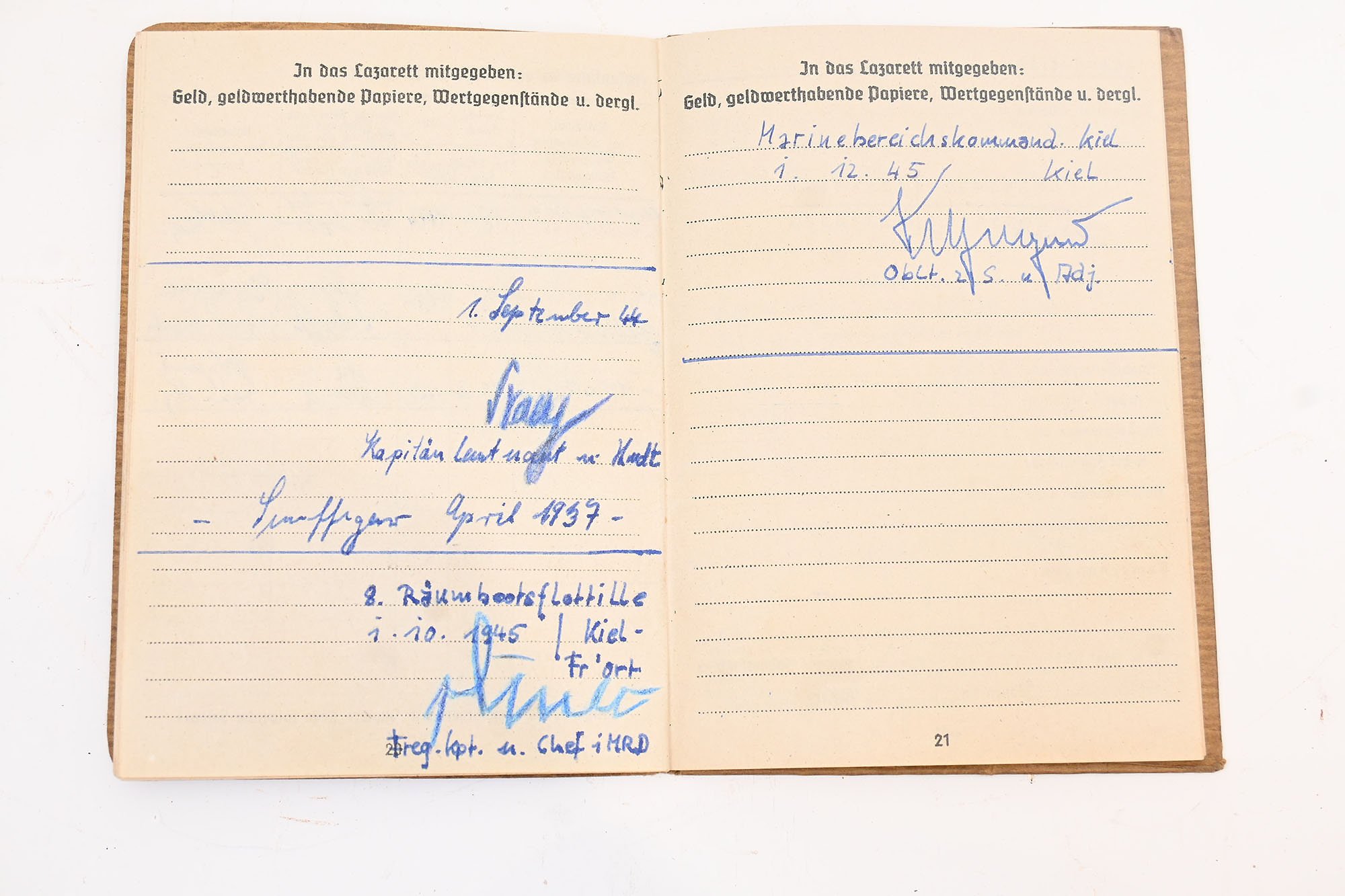 kriegsmarine soldbuch, deutsches kreuz in gold,,herman bros — image 9